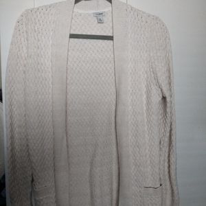 L.L. Bean Cream Cardigan - size Medium